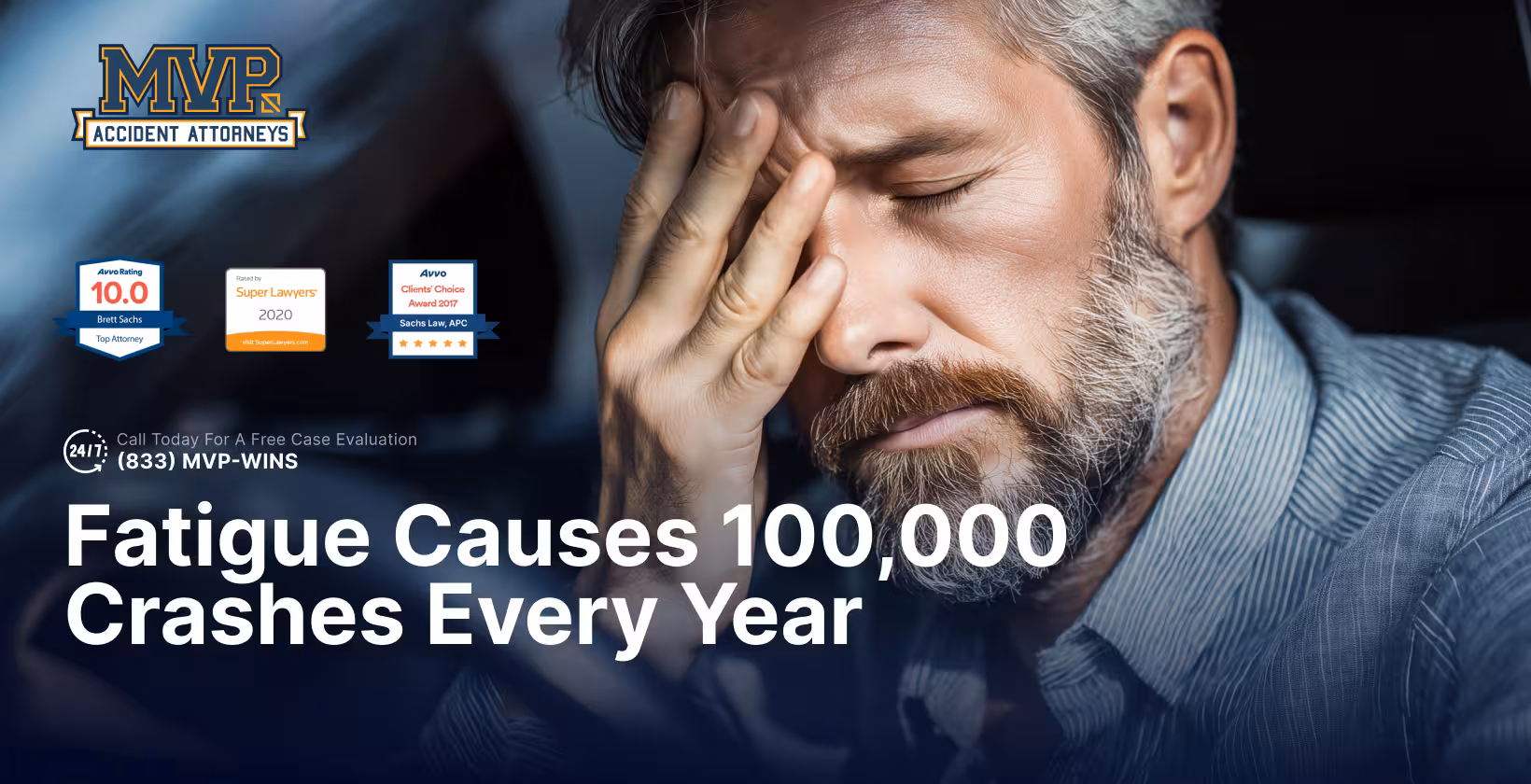 Fatigue Causes 100,000 Crashes Every Year